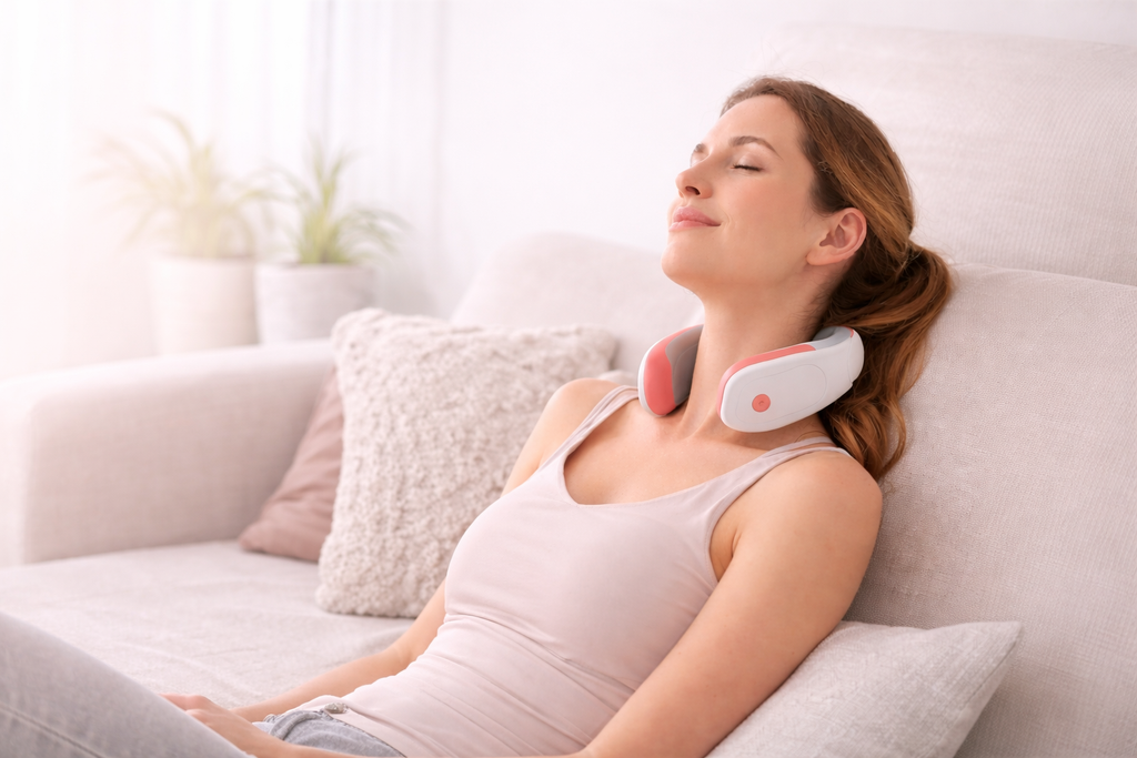 26W Neck and Shoulder Massager Wireless Shoulder and Back Kneading Massage Shawl Trapezius Neck Cervical Masajeador
