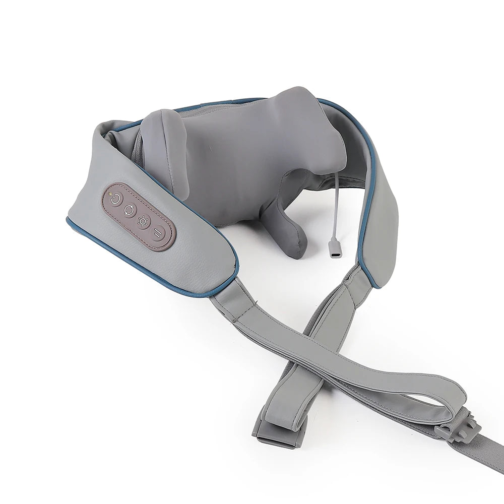 26W Neck and Shoulder Massager Wireless Shoulder and Back Kneading Massage Shawl Trapezius Neck Cervical Masajeador